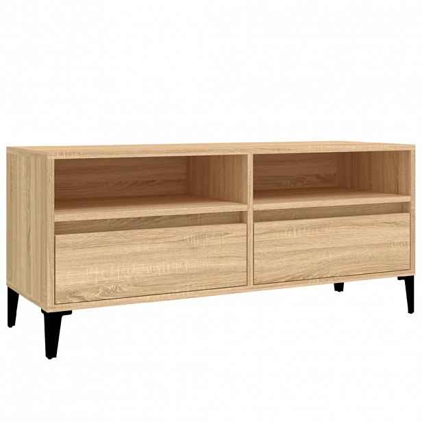 vidaXL TV skříňka dub sonoma 100 x 34,5 x 44,5 cm kompozitní dřevo