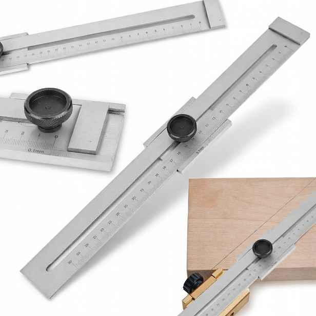 Trasovací Měřítko 300 mm 0,1 mm Trasovací Lišta Trasovací Měřítko Ocelové