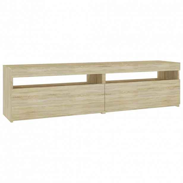 vidaXL TV skříňky s LED osvětlením 2 ks dub sonoma 75 x 35 x 40 cm