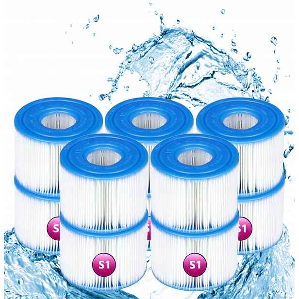 10 x Filtr Bazénového Čerpadla Jacuzzi Intex Filtrační Vložka 29001 Typ S1