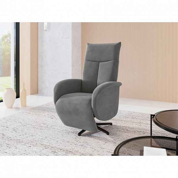 Sit & More RELAXAČNÍ KŘESLO, textil, šedá