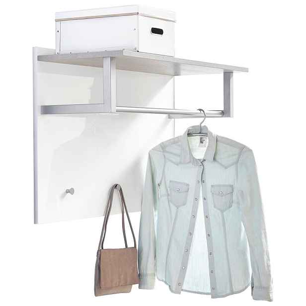Carryhome ŠATNÍ PANEL, šedá, bílá, 90/60/35 cm