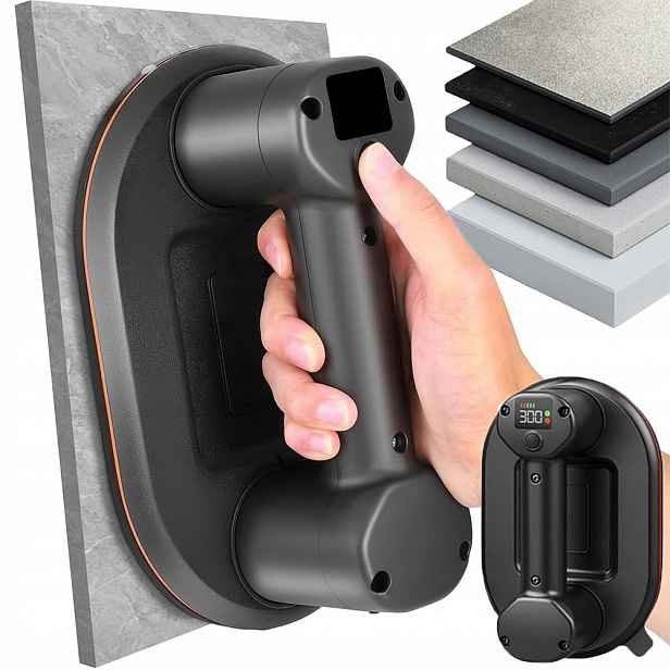Držák Na Dlaždice Přísavka Elektrická Vakuová Automatická 300KG S LCD