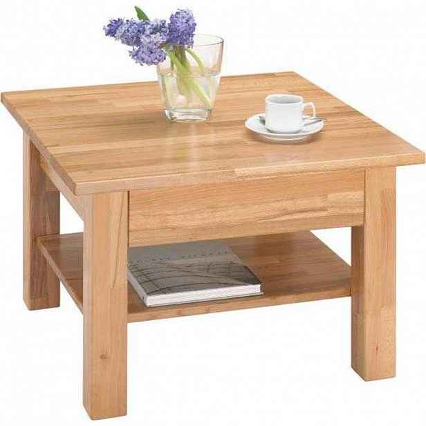 Linea Natura KONFERENČNÍ STOLEK, barvy buku, dřevo, 70/70/45 cm