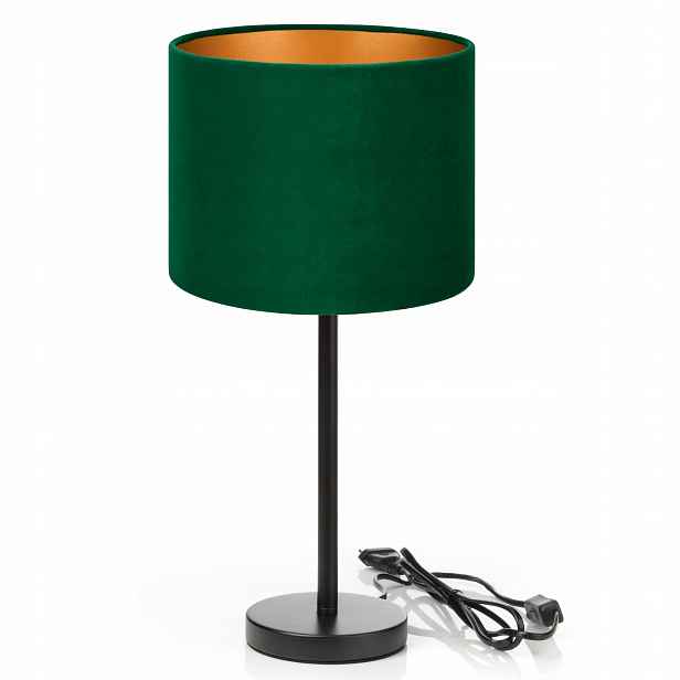 Noční Lampa Stolní Kancelářská Semiš Velur Barvy E27 Led Polsko