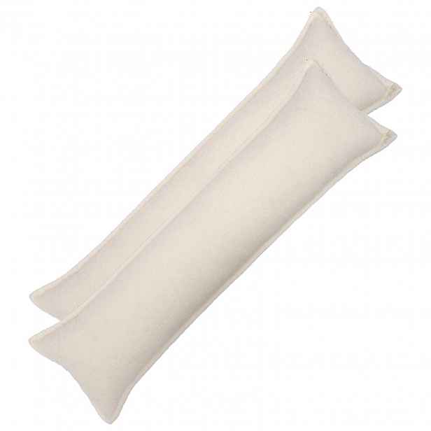 vidaXL Povlak na polštář 2 pcs HOUTEN Krémová 40 x 145 cm Bouclé