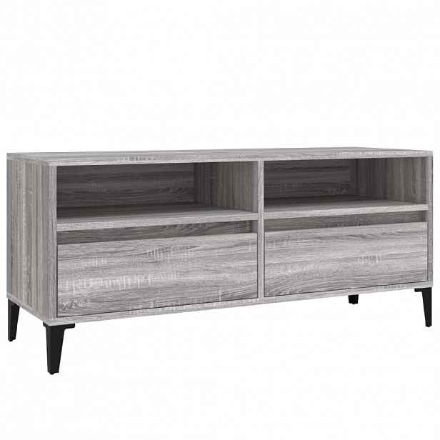 vidaXL TV skříňka šedá sonoma 100 x 34,5 x 44,5 cm kompozitní dřevo