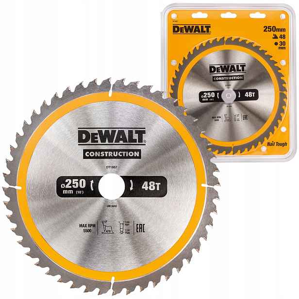 DeWALT pilový kotouč na dřevo 250 mm 30 mm 48z DT1957