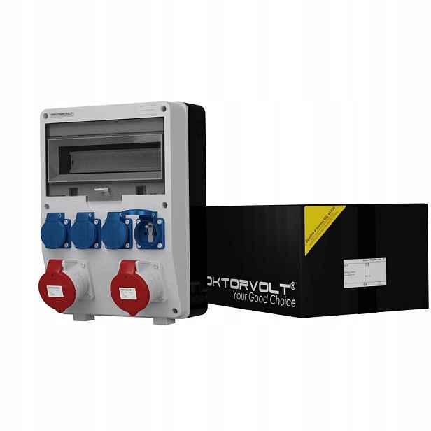 Stavební rozvaděč 2x32A 4x230V Elektrická skříňka erbetka Doktorvolt