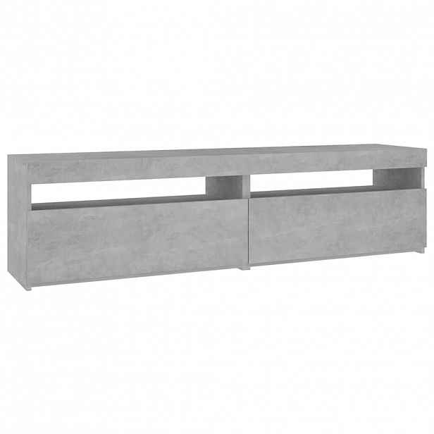 vidaXL TV skříňky s LED osvětlením 2 ks betonově šedé 75 x 35 x 40 cm