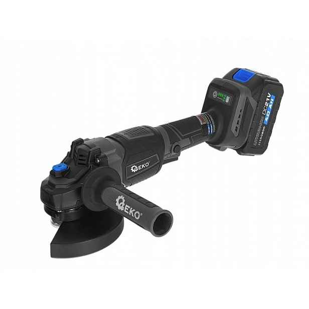 Aku úhlová bruska 125 mm Brushless, 21 V, 2×4 Ah G80680