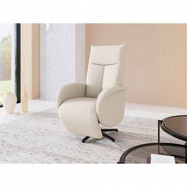 Sit & More RELAXAČNÍ KŘESLO, textil, krémová
