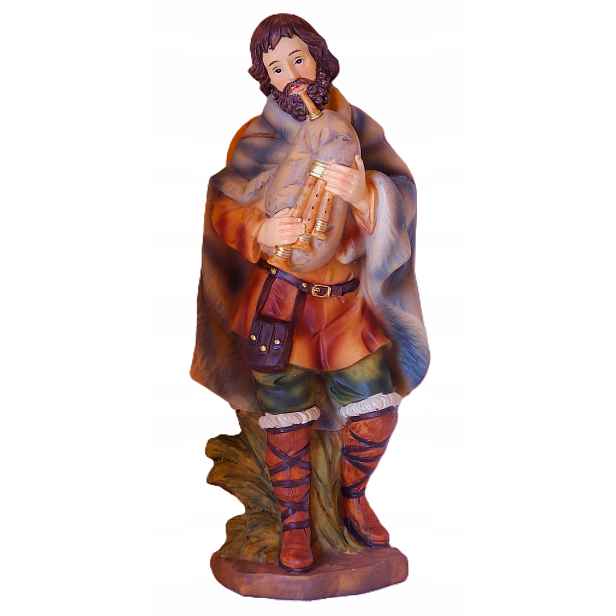 Figurka na zdobení Betlému „Muzikant s dudami“ – pro figurky o výšce 19 Cm