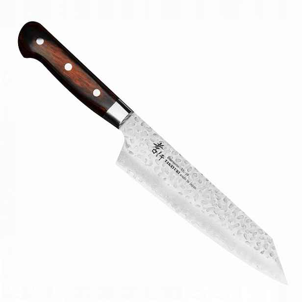 Sakai Takayuki Hammered VG-10 Japonský Nůž Kengata pro Zeleniny 19 Cm