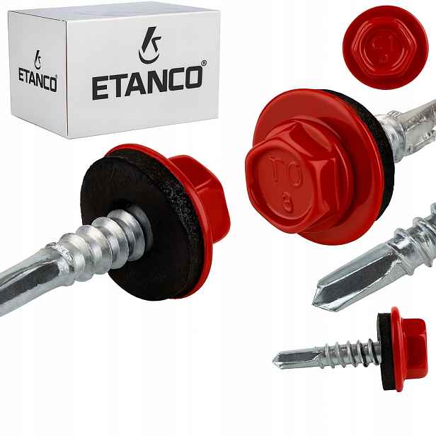 Samovrtné šrouby do oceli a kovu Etanco GT5 5,5x38mm Ral 3020 250 ks