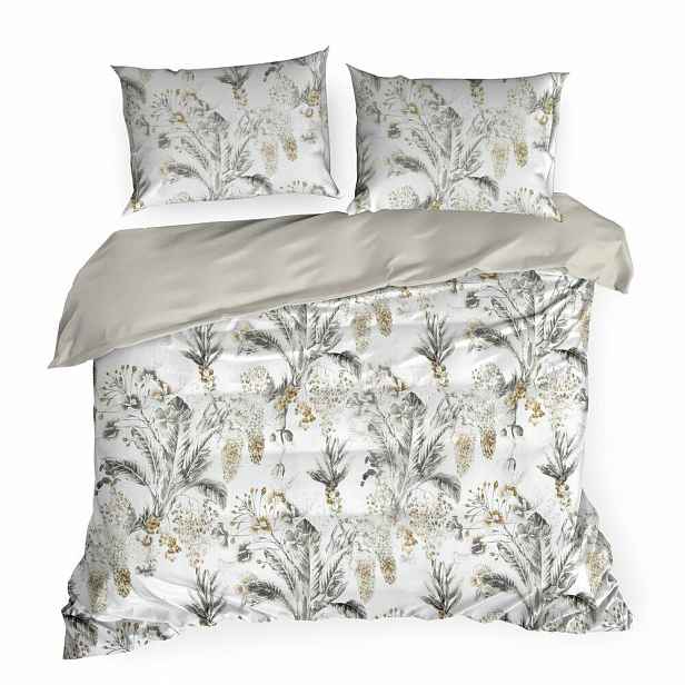 Saténová sada Povlečení SPRING/49 220x200 cm s povlaky na polštáře bavlna vzor