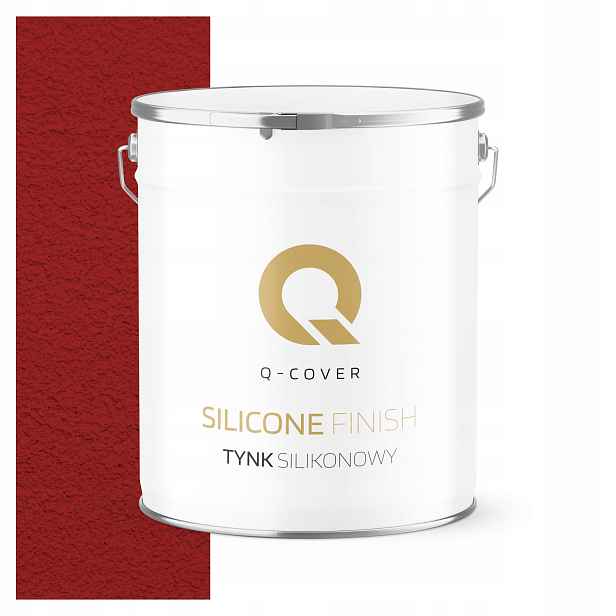 Silikonová Fasádní Omítka Červená Ral 3001 7KG Beránek Granulace 1.5mm