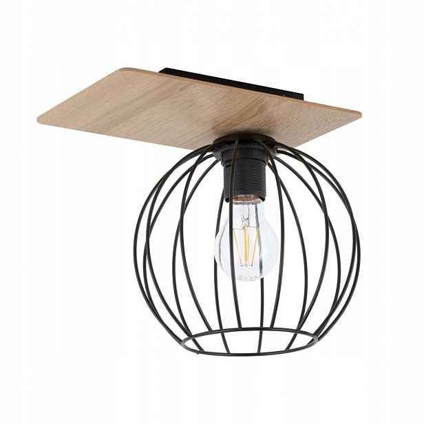 Stropní Svítidlo Cyber Černý Design Moderní 24 cm Montáž Sigma Osvětlení