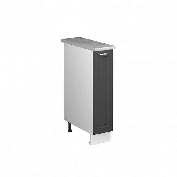 Vicco LÉKÁRNIČKOVÁ SKŘÍŇKA Fame-Line, Anthrazit-Gold Landhaus/Bílá, 20 cm, PD Mramor
