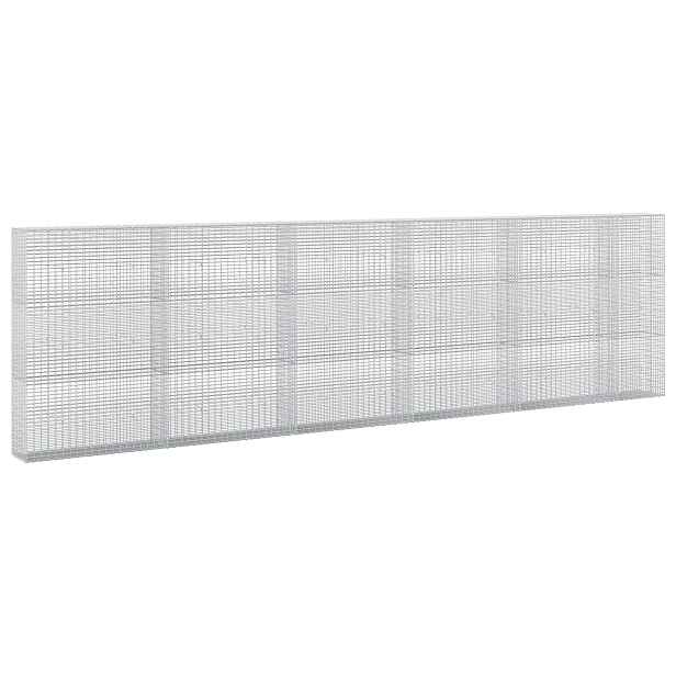 vidaXL Gabion s drátem 3,5 mm a síťkou 5x2,5 cm 550x30x150 cm