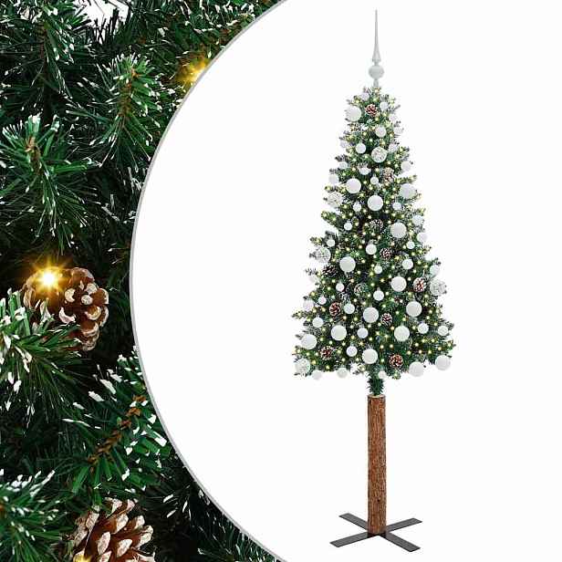 vidaXL Úzký vánoční stromeček Zelená 180 cm