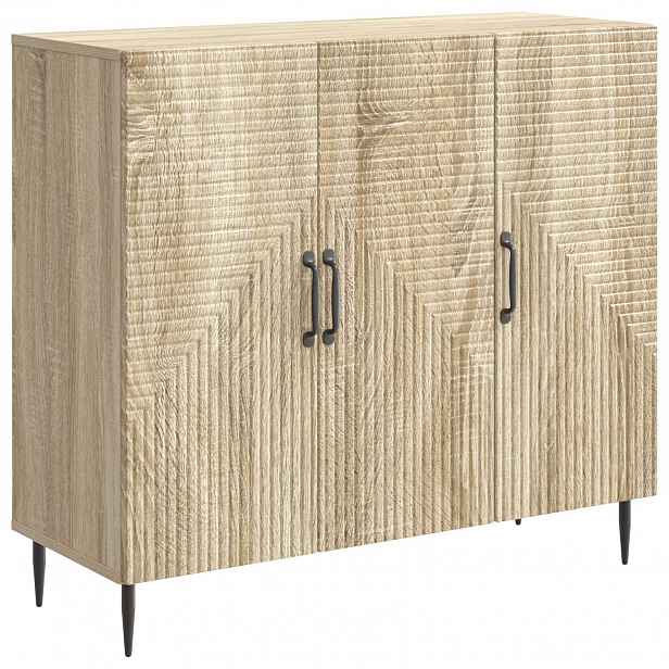 vidaXL Servírovací skříň Dub sonoma 89 x 34,5 x 80 cm Kompozitní dřevo