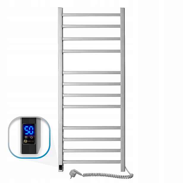 Elektrický koupelnový radiátor Nerezový Loft Sensor 500х1200 pravý