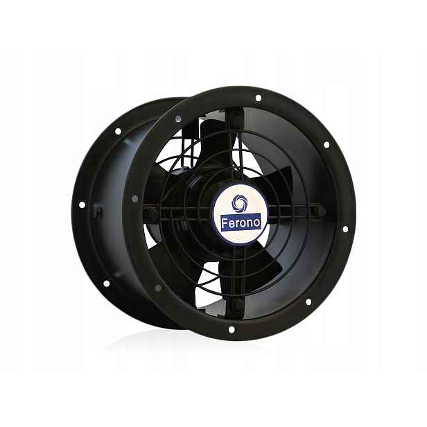 Kanálový ventilátor 1050 m³/h průmyslový Vodotěsný IP55 axiální 200 mm