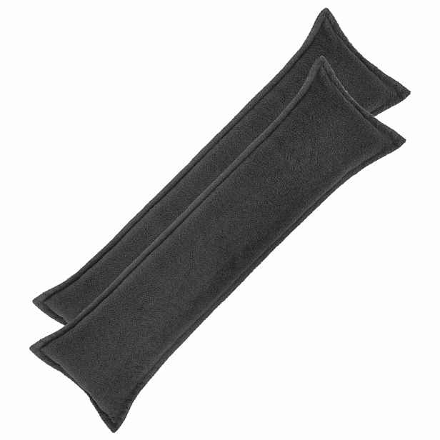 vidaXL Povlak na polštář 2 pcs HOUTEN Tmavě šedá 40 x 145 cm Bouclé