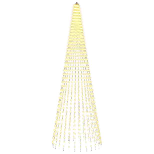 vidaXL Vánoční osvětlení ve tvaru stromu se zemními hroty 1148 LED