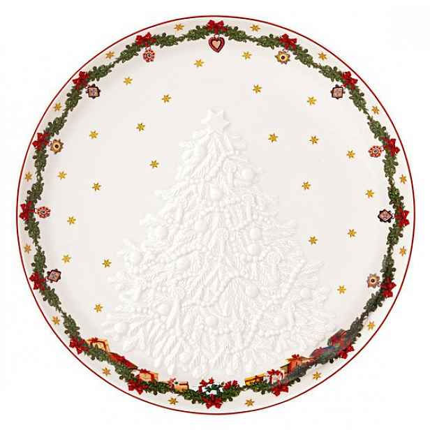 Villeroy & Boch Toy's Fantasy nízká mísa s reliéfem stromečku, Ø 26 cm