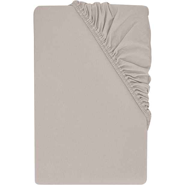 Livarno® Žerzejové napínací prostěradlo, 90-100 x 200 cm (béžová)