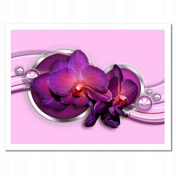 Plakáty v rámu 40x30 Fialový orchidej
