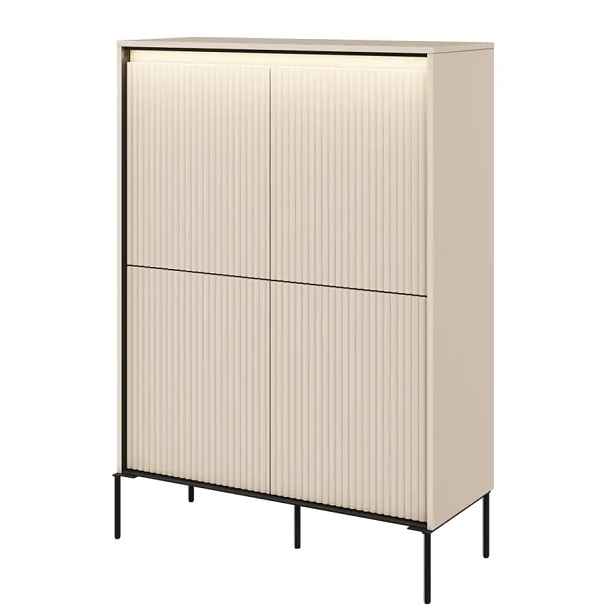 Casarredo Komoda 4D s LED IPOLIS - písková