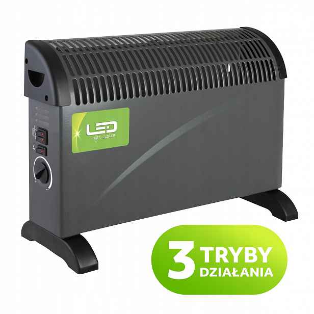 Elektrický konvektorový ohřívač s 3 stupni regulace výkonu 2000 W Turbo