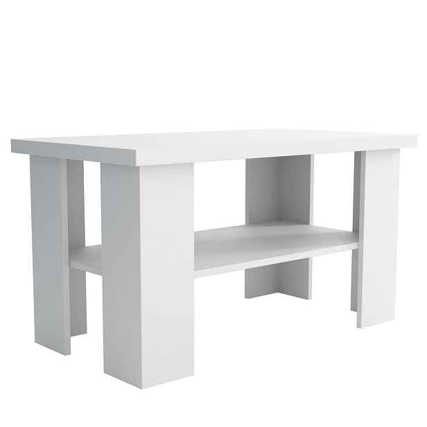 MASSENO KONFERENČNÍ STOLEK LAURA, 90/50/45 cm, bílý