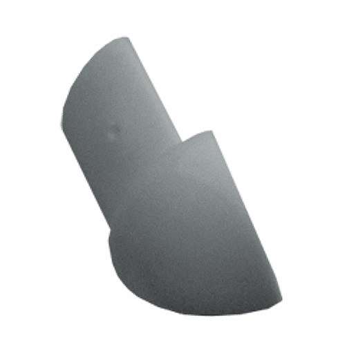 Roh k liště oblý PVC světle šedá výška 9 mm, LROH93