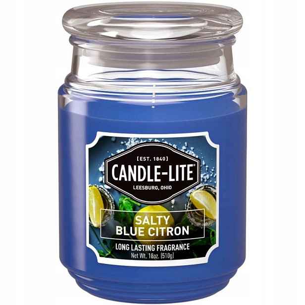 Velká svíčka Salty Blue Citron Candle-lite
