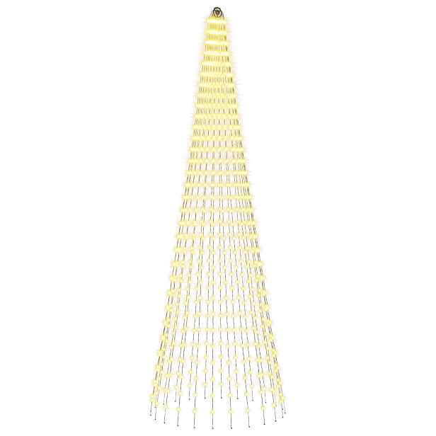 vidaXL Vánoční osvětlení ve tvaru stromu se zemními hroty 744 LED