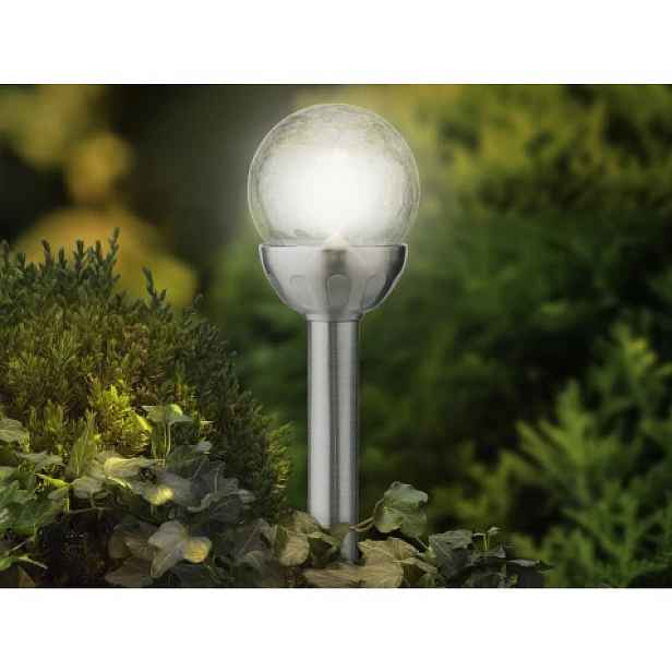 Solární lampa Koule 8x30 cm, efekt praskliny