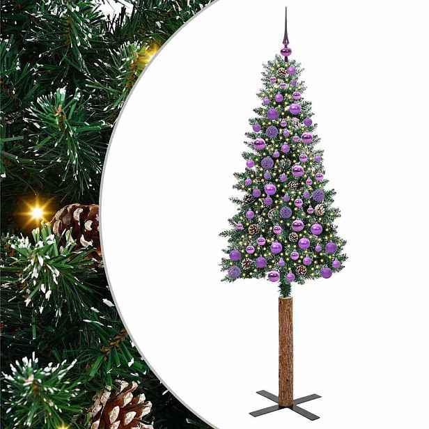 vidaXL Úzký vánoční stromeček Zelená 180 cm