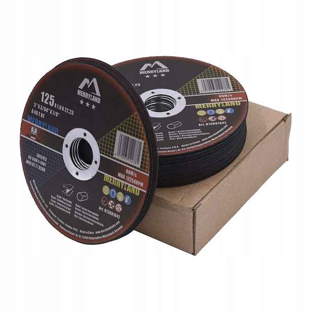 25 x Řezací Kotouč Merryland Pro Úhlovou Brusku 125 x 1.0 mm AH9667