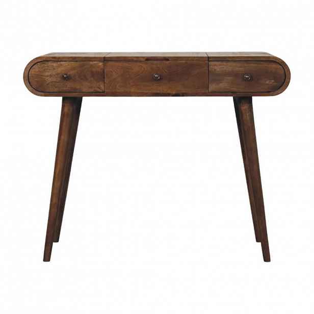 Artisan Furniture NOČNÍ stolek Darcy se zaoblenými hranami, 1 zásuvka, hnědý