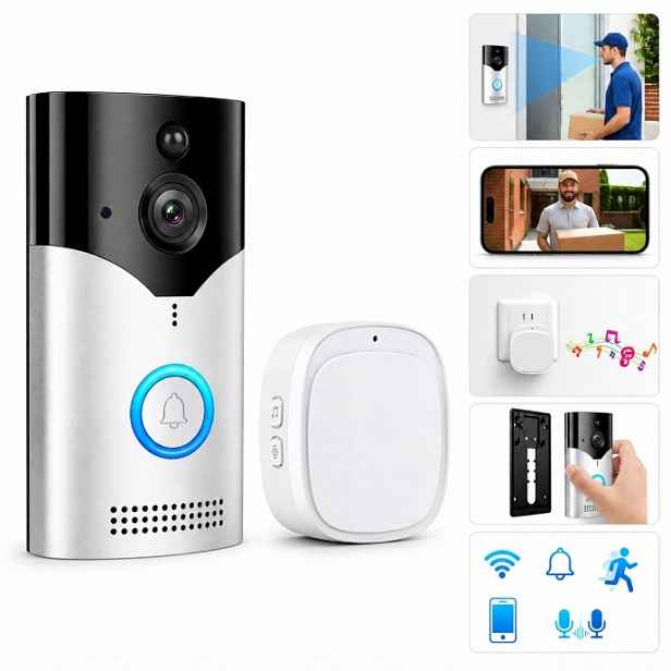 Inteligentní Videotelefon Bezdrátový Zvonek S Kamerou Smart Wifi Pir