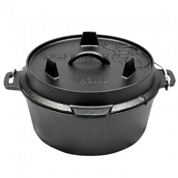 Litinový hrnec Valhal Outdoor 3,8L bez nožiček