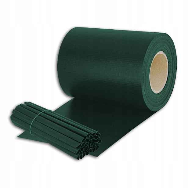 Stínící panelové pásy 19 cm x 35 m zelená 450 g/m² v sadě 20 klipů