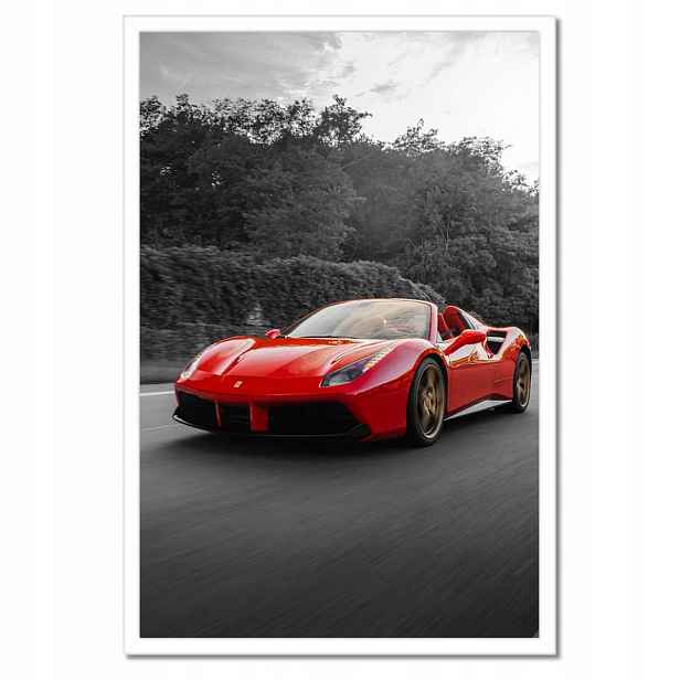 Plakáty v rámu 40x60 Červené Ferrari Fura