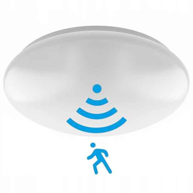 Koupelnová Lampa S Pohybovým Senzorem Stropní Svítidlo Koupelnová Led 24W IP54 4000K