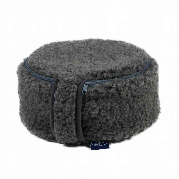 Polštář pro meditaci merino grafit 30 cm x 15 cm, rehabilitační výrobky