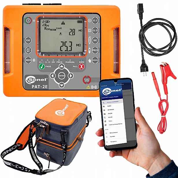 Sonel PAT-2E Mobilní měřič bezpečnosti elektrických zařízení pouzdro
